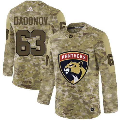 Adidas Florida Panthers #63 Evgenii Dadonov Camo Authentic Stitched Jersey Men's