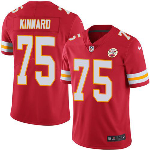 Chiefs #75 Darian Kinnard Red Team Color Youth Stitched Vapor Untouchable Limited Jersey