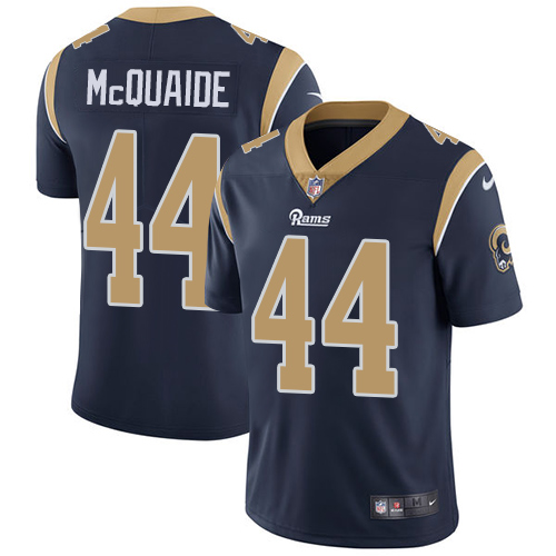 Los Angeles Rams #44 Jacob McQuaide Navy Blue Team Color Men's Stitched Vapor Untouchable Limited Jersey Men's