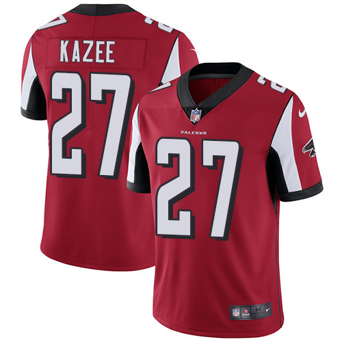 Atlanta Falcons #27 Damontae Kazee Red Team Color Men's Stitched Vapor Untouchable Limited Jersey Men's