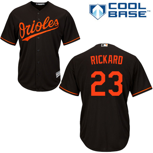 Baltimore Orioles #23 Joey Rickard Black Cool Base Stitched Youth Jersey Youth