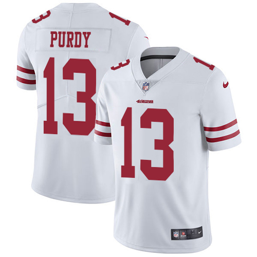 49ers #13 Brock Purdy White Men's Stitched Vapor Untouchable Limited Jersey