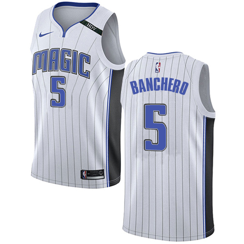 Orlando Magic #5 Paolo Banchero White Swingman Association Edition Jersey Mens