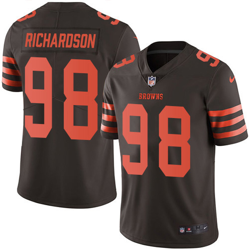 Cleveland Browns #98 Sheldon Richardson Brown Men's Stitched Limited Rush Jersey Men's