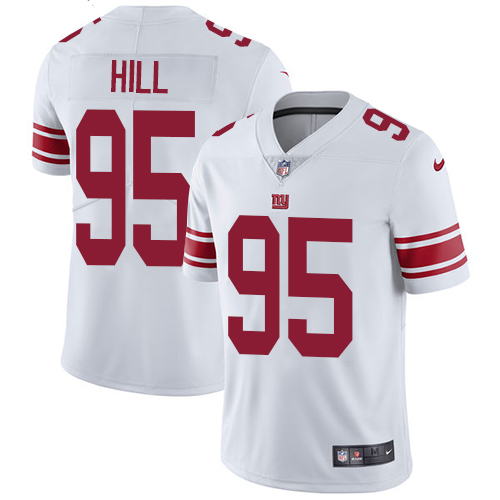 New York Giants #95 B.J. Hill White Men's Stitched Vapor Untouchable Limited Jersey Men's