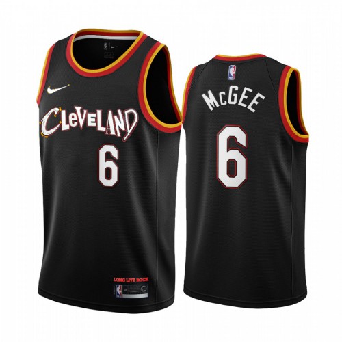 Cleveland Cavaliers #6 JaVale McGee Black Swingman 2020-21 City Edition Jersey Mens