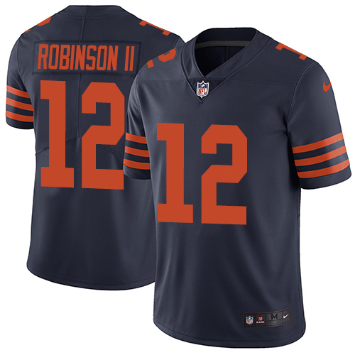 Chicago Bears #12 Allen Robinson II Navy Blue Alternate Youth Stitched Vapor Untouchable Limited Jersey Youth