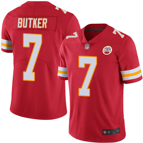 Chiefs #7 Harrison Butker Red Team Color Men's Stitched Vapor Untouchable Limited Jersey