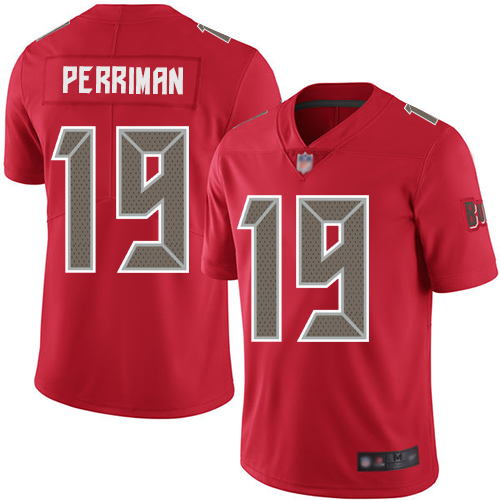 Tampa Bay Buccaneers #19 Breshad Perriman Red Youth Stitched Limited Rush Jersey Youth