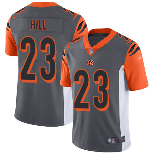 Bengals #23 Daxton Hill Silver Youth Stitched Limited Inverted Legend Jersey
