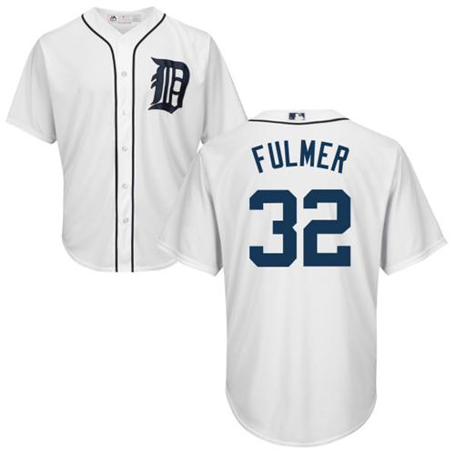 Detroit Tigers #32 Michael Fulmer White Cool Base Stitched Youth Jersey Youth