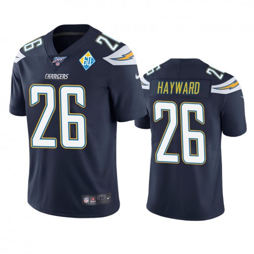 Los Angeles Los Angeles Chargers #26 Casey Hayward Navy 60th Anniversary Vapor Limited Jersey Men's