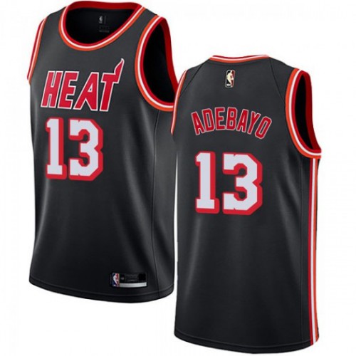 Miami Heat #13 Bam Adebayo Black Youth Swingman Hardwood Classics Jersey Youth