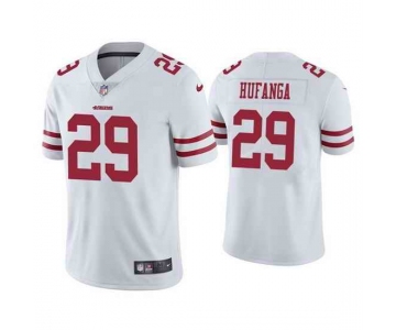 Men's Youth Women's San Francisco 49ers #29 Talanoa Hufanga White Vapor Limited Jersey