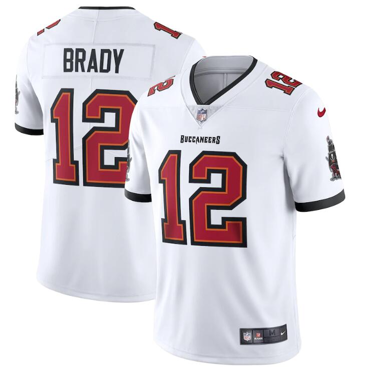 Tampa Bay Buccaneers #12 Tom Brady Men's White Vapor Limited Jersey