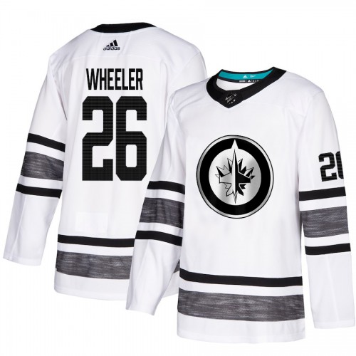 Adidas Winnipeg Jets #26 Blake Wheeler White Authentic 2019 All-Star Stitched Jersey Men's