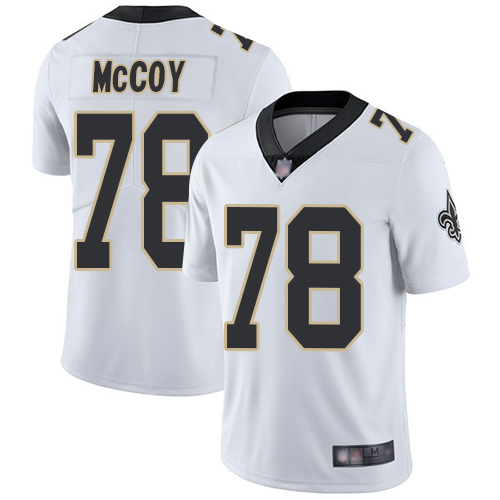 New Orleans Saints #78 Erik McCoy White Men's Stitched Vapor Untouchable Limited Jersey Men's