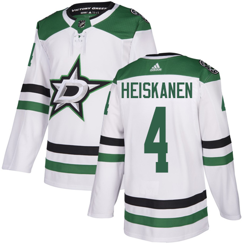 Adidas Dallas Stars #4 Miro Heiskanen White Road Authentic Stitched Jersey Men's