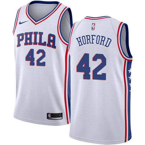 Philadelphia 76ers #42 Al Horford White Swingman Association Edition Jersey Mens