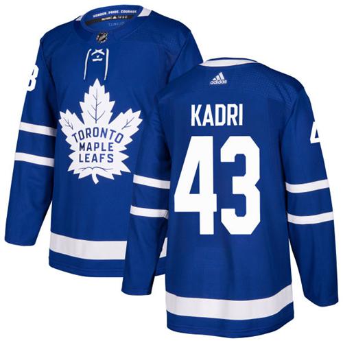 Adidas Maple Toronto Maple Leafs #43 Nazem Kadri Blue Home Authentic Stitched Youth Jersey Youth