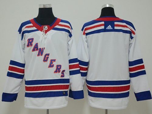 Adidas Rangers Blank White Road Authentic Stitched Jersey