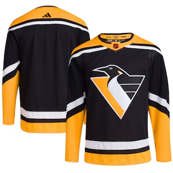 Pittsburgh Penguins Blank Men's Adidas Reverse Retro 2.0 Authentic Player Jersey - Black