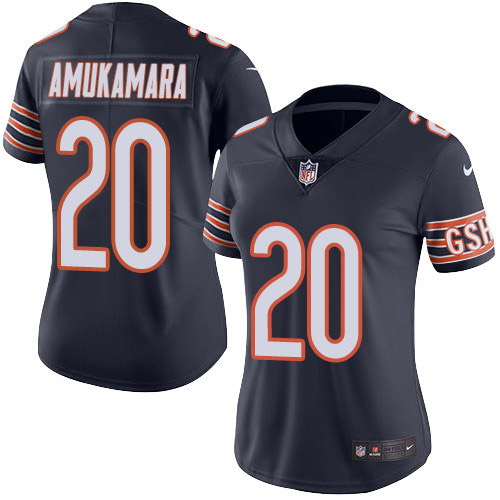 Chicago Bears #20 Prince Amukamara Navy Blue Team Color Women's Stitched Vapor Untouchable Limited Jersey Womens