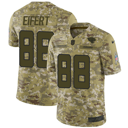 Jacksonville Jaguars #88 Tyler Eifert Camo Youth Stitched Limited 2018 Salute To Service Jersey Youth