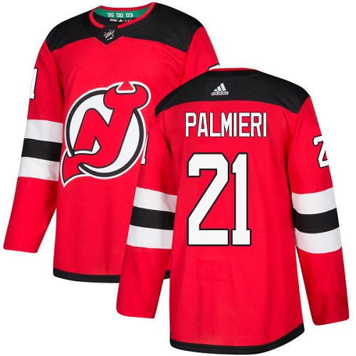 Adidas New Jersey Devils #21 Kyle Palmieri Red Home Authentic Stitched Youth Jersey Youth
