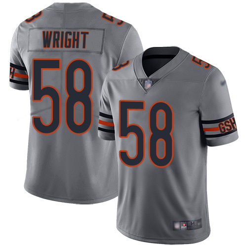 Bears #58 Darnell Wright Silver Youth Stitched Limited Inverted Legend Jersey