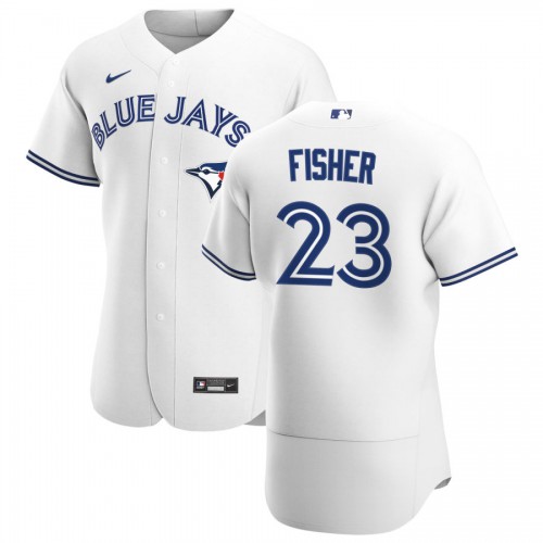 Toronto Toronto Blue Jays #23 Derek Fisher Men's White Home 2020 Authentic Player Jersey Men's