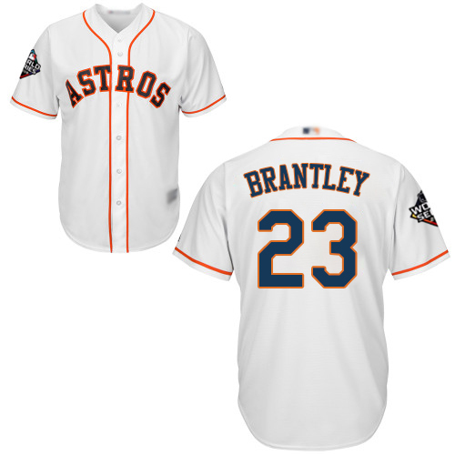 Houston Astros #23 Michael Brantley White New Cool Base 2019 World Series Bound Stitched Jersey Men's