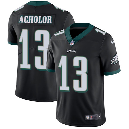 Philadelphia Eagles #13 Nelson Agholor Black Alternate Men's Stitched Vapor Untouchable Limited Jersey Men's