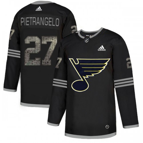 Adidas St. Louis Blues #27 Alex Pietrangelo Black Authentic Classic Stitched Jersey Men's