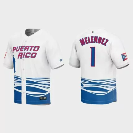 MJ Melendez Puerto Rico Baseball 2023 World Baseball Classic Jersey – White