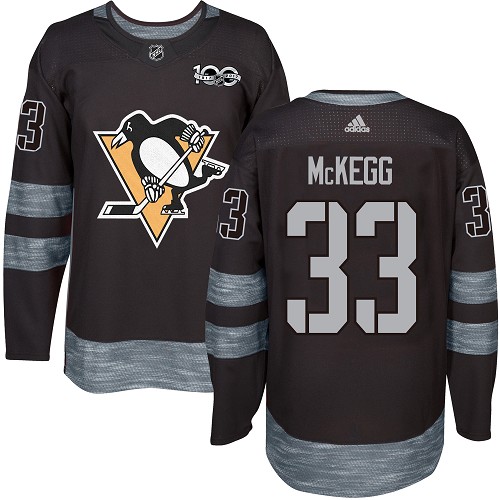 Adidas Pittsburgh Penguins #33 Greg McKegg Black 1917-2017 100th Anniversary Stitched Jersey Men's