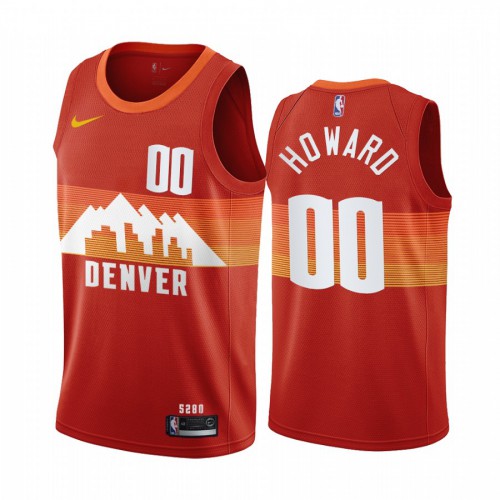 Denver Nuggets #00 Markus Howard Red Womens Swingman 2020-21 City Edition Jersey Womens