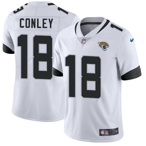 Jacksonville Jaguars #18 Chris Conley White Men's Stitched Vapor Untouchable Limited Jersey Men's