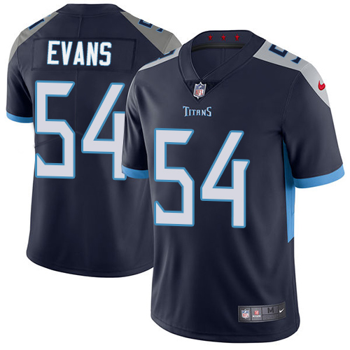 Tennessee Titans #54 Rashaan Evans Navy Blue Team Color Men's Stitched Vapor Untouchable Limited Jersey Men's