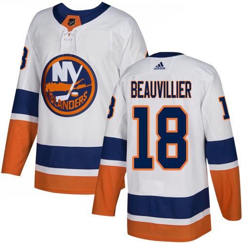 Adidas New York Islanders #18 Anthony Beauvillier White Road Authentic Stitched Youth Jersey Youth