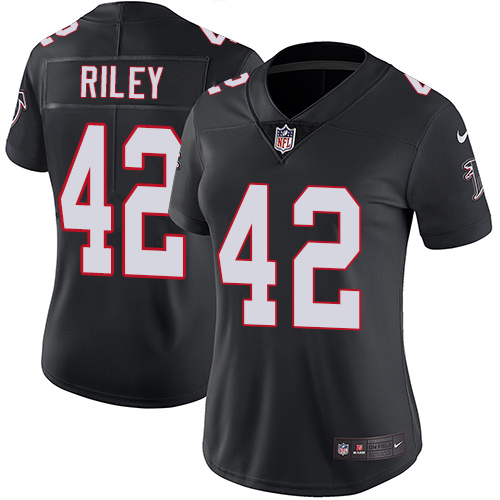 Atlanta Falcons #42 Duke Riley Black Alternate Women's Stitched Vapor Untouchable Limited Jersey Womens