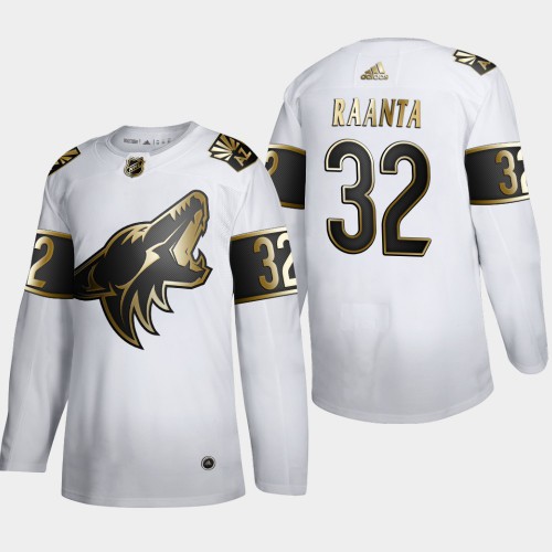 Arizona Arizona Coyotes #32 Antti Raanta Men's Adidas White Golden Edition Limited Stitched Jersey Men's