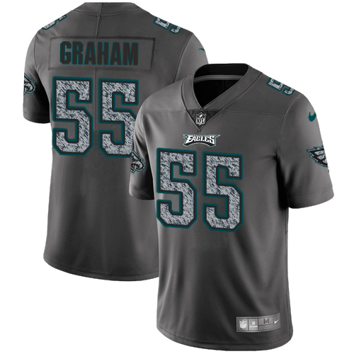Eagles #55 Brandon Graham Gray Static Men's Stitched Vapor Untouchable Limited Jersey