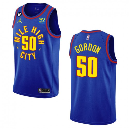 Denver Denver Nuggets #50 Aaron Gordon Navy Mens 2022-23 Statement Edition Jersey Mens