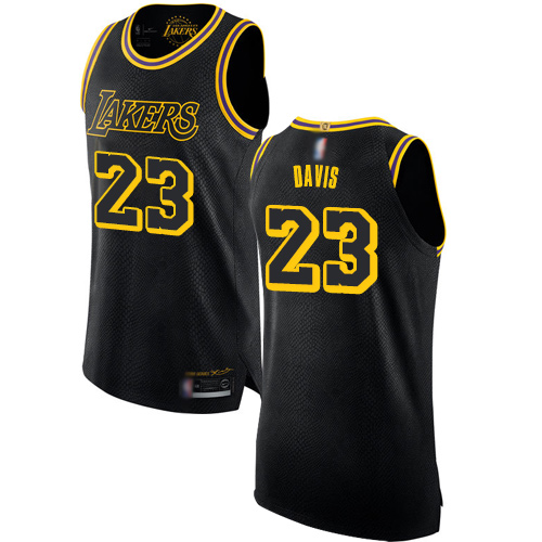 Los Angeles Lakers #23 Anthony Davis Black Womens Swingman City Edition Jersey Womens