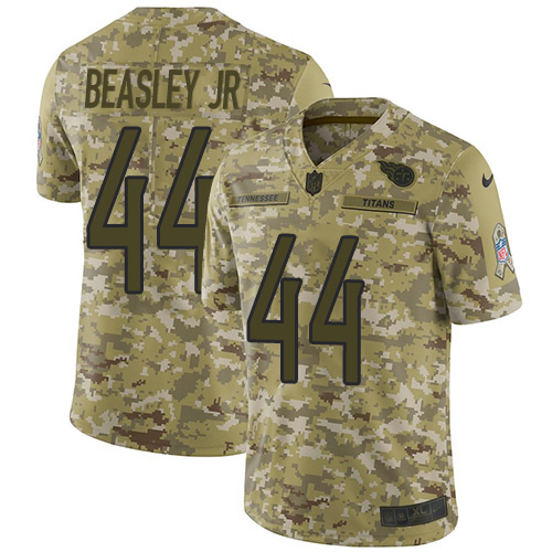Tennessee Titans #44 Vic Beasley Jr Camo Youth Stitched Limited 2018 Salute To Service Jersey Youth