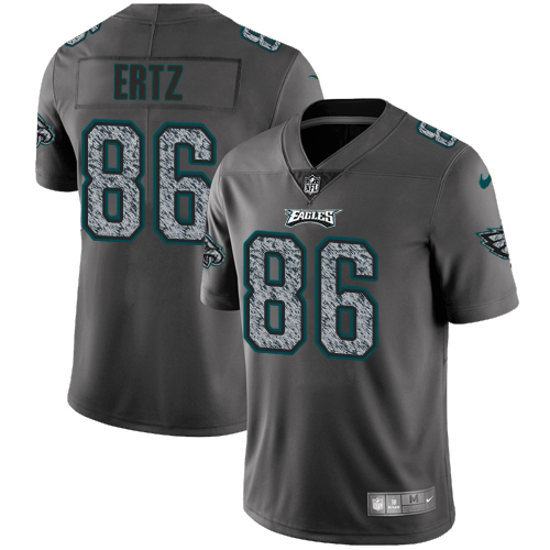Philadelphia Eagles #86 Zach Ertz Gray Static Men's Stitched Vapor Untouchable Limited Jersey Men's