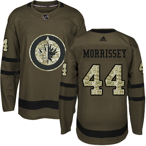 Adidas Winnipeg Jets #44 Josh Morrissey Green Salute to Service Stitched Jersey Men's