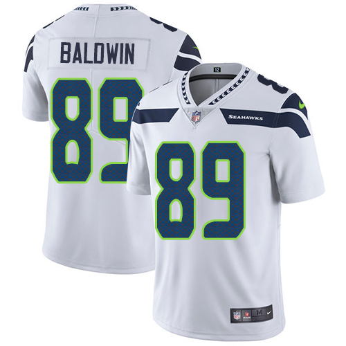 Seattle Seahawks #89 Doug Baldwin White Men's Stitched Vapor Untouchable Limited Jersey Men's