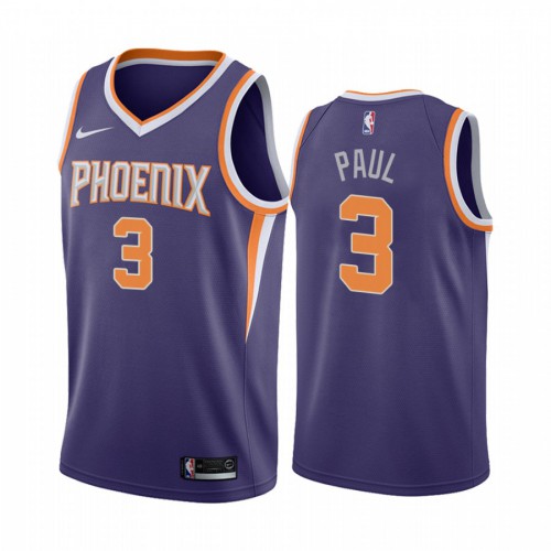 Phoenix Suns #3 Chris Paul Purple Womens Swingman Icon Edition Jersey Womens